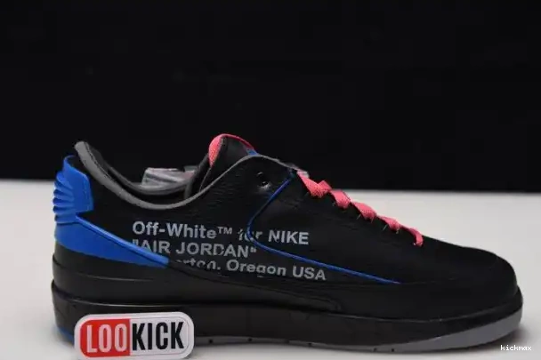 Rep MAX Blue SP Off-White Low Jordan Retro 2 DJ4375-004 Black 0322